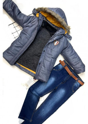 Костюм (куртка, кофта и джинсы) 20599859