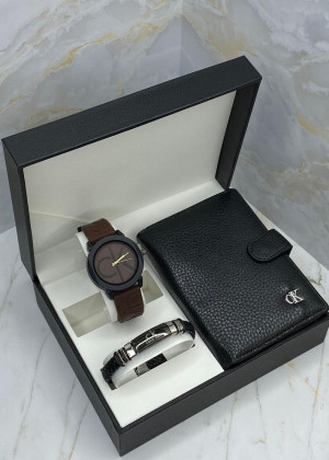 Подарочный набор часы, браслет, кошелёк и коробка 20826010