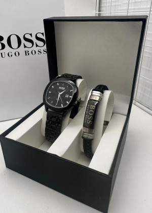 Подарочный набор для мужчины часы, браслет + коробка 21144865