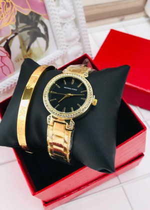 Подарочный набор для женщин часы, браслет + коробка #21151255