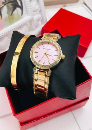 Подарочный набор для женщин часы, браслет + коробка 21151258