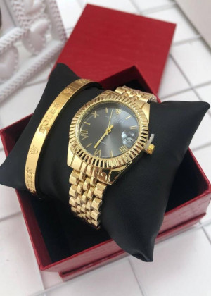 Подарочный набор для женщин часы, браслет + коробка #21151259