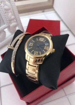 Подарочный набор для женщин часы, браслет + коробка #21151260