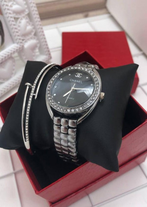 Подарочный набор для женщин часы, браслет + коробка #21151276