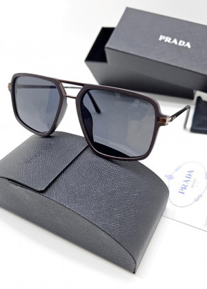 Набор мужские солнцезащитные очки, коробка, чехол + салфетки #21259869