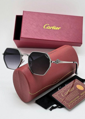 Набор женские солнцезащитные очки, коробка, чехол + салфетки #22945043