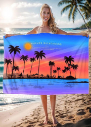 Полотенце для бани и для пляжа