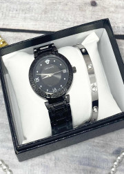 Подарочный набор для женщин часы и браслет+ коробка