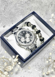 Подарочный набор для женщин часы и браслет+ коробка