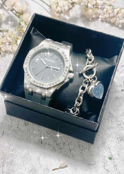 Подарочный набор для женщин часы и браслет+ коробка