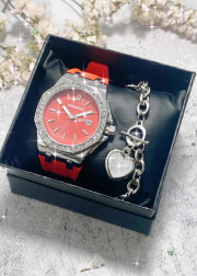 Подарочный набор для женщин часы и браслет+ коробка