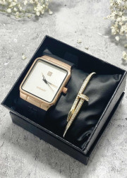 Подарочный набор для женщин часы и браслет+ коробка
