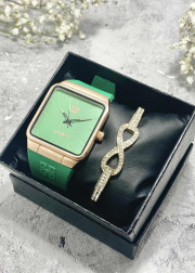 Подарочный набор для женщин часы и браслет+ коробка