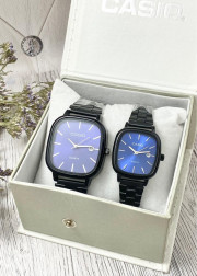 Подарочный набор часы для мужчин и для женщин + коробка