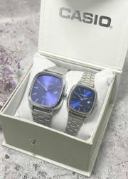 Подарочный набор часы для мужчин и для женщин + коробка