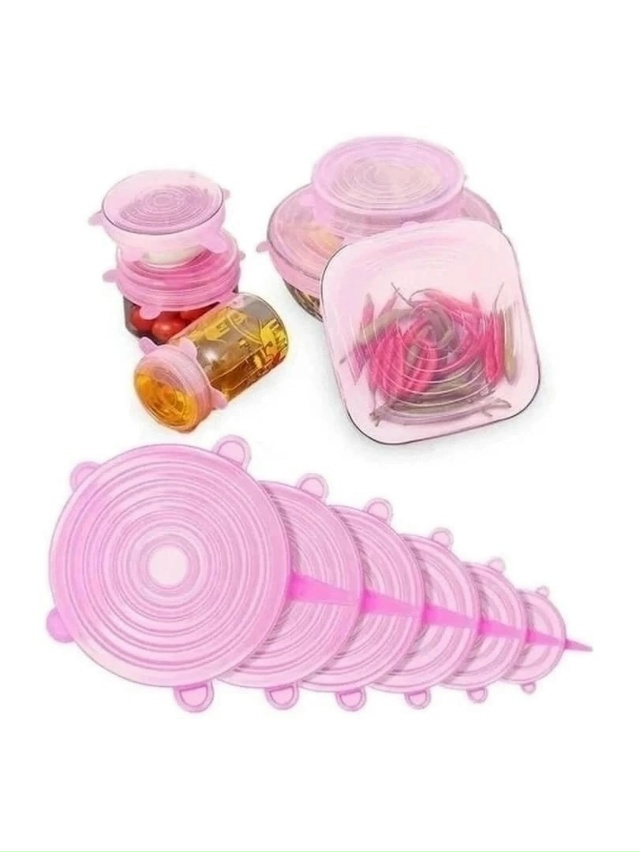 Набор силиконовых крышек для хранения продуктов 6 шт 23039145