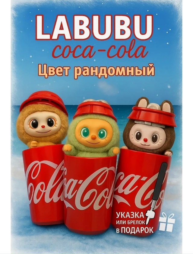Мягкий и пушистый Лабубу Кока Кола 23086746